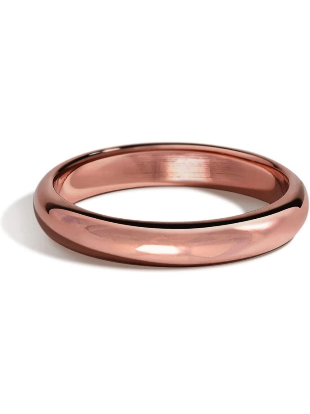 3mm Solid Copper Comfort Fit Ring for Women & Men, Sizes 4-12, Stylish & Durable